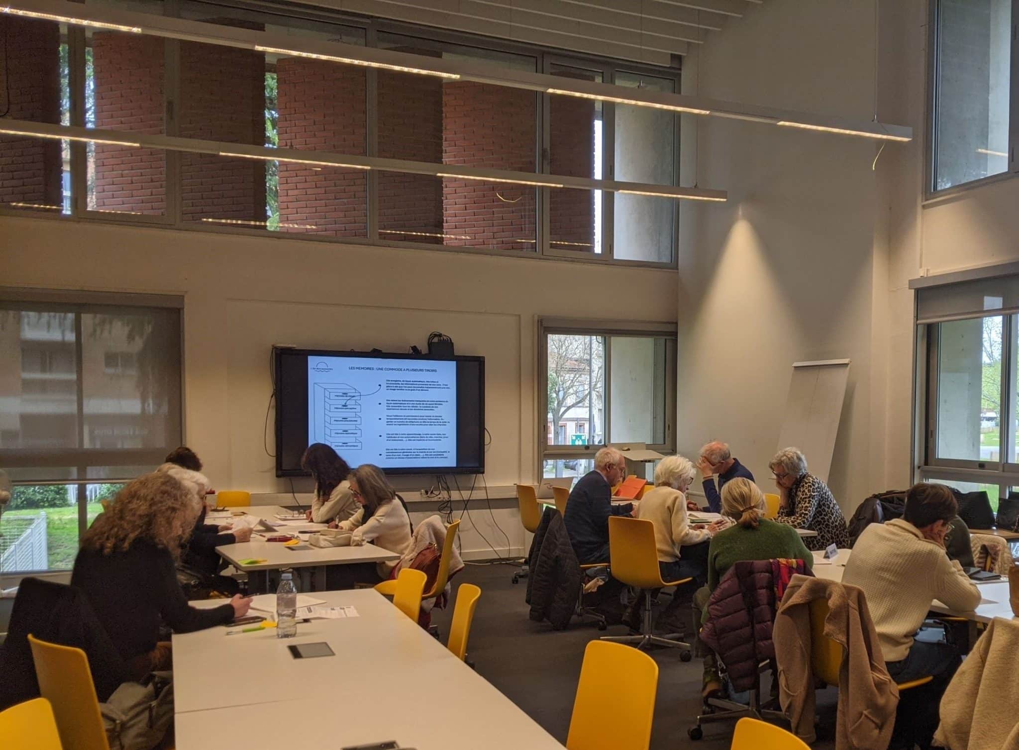 Participants à un atelier autobiographique