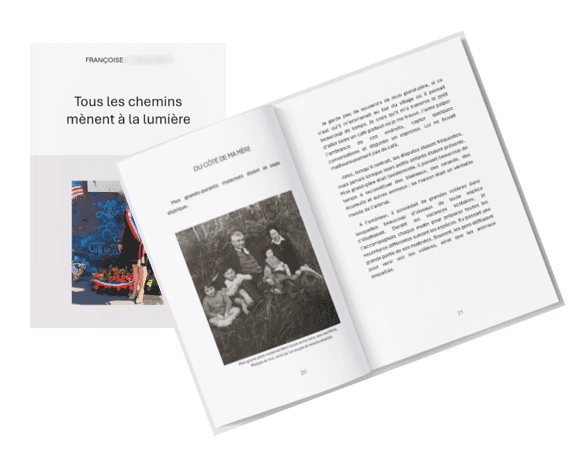 Exemple de biographie : couverture et livre