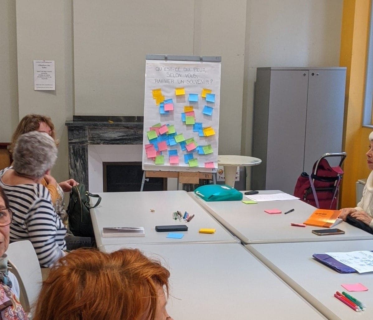 Atelier mémoires et souvenirs au Centre culturel Bellegarde