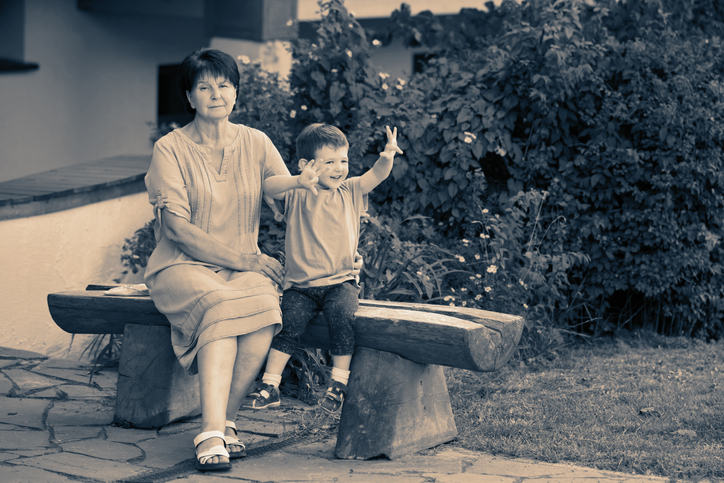 Ma mère et moi à l'âge de 4 ans